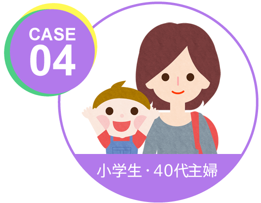 case04 小学生・40代主婦